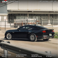 Jantes en alliage d'aluminium forgé ZKR 6061-T6 soudées avec anneau de blocage Laguna 18x5 17x10 5x114.3 personnalisées pour Mustang GT-R (route et piste)