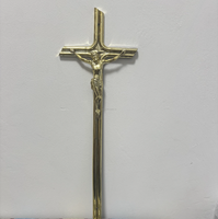 Cruz de Jesús de Plástico para Ataúd, Crucifijo, Decoración Funeraria, Accesorios para Cementerio