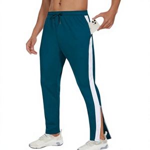 Pantalones Deportivos para Hombre, Cierre en Tobillos, Corte Ajustado, para Entrenamiento, Running, Atletismo, Baloncesto, con Bolsillos con Cierre - Product Image 2