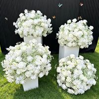 Flores Artificiales de Seda Hechas a Mano de Alta Gama, Duraderas y Realistas, para Juegos de Mesa, Decoraciones de Boda, Adornos de Navidad y Año Nuevo