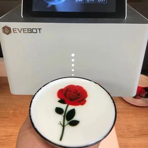 Imprimante alimentaire et à café automatique EVEBOT EB-FC1, certifiée CE, encre comestible, impression couleur, qualité alimentaire, utilisation en hôtel, réception - Product Image 3