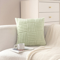 Einfarbig Modern Simple Hotel Wohnzimmer Sofa kissen Gewebter Baumwoll samt bezug für den Heimgebrauch Raum dekoration Kissen