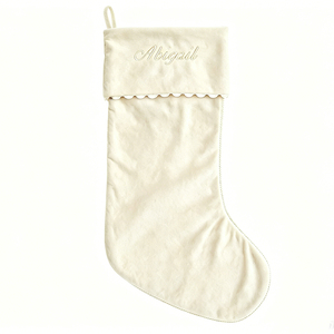 Calze di <span class=keywords><strong>Natale</strong></span> in Velluto Eleganti e Personalizzabili con Ricamo, Decorazione Festiva per la Casa, Regalo - Product Image 2