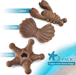 Confezione da 3 Super Chewer resistente giocattoli per cani in Nylon indistruttibile per grandi <span class=keywords><strong>razze</strong></span> <span class=keywords><strong>di</strong></span> piccole dimensioni regalo aggressivo per cani fedeli - Product Image 2