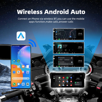 GPS pour moto 8,1 pouces, Carplay 1600x600, Carplay sans fil pour motos, étanche IP67, TPMS, navigateur CarPlay pour moto