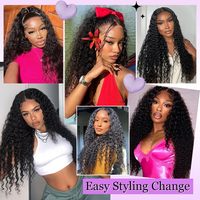 MS Beauty 15A 100% Cheveux Chinois Vierges Remy, Tissage à Double Trame Faite à la Machine, Ondulations Naturelles, Lots de 100g, Couleur Naturelle pour Femme Noire