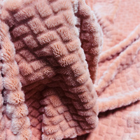 Ensembles de pyjama en tissu jacquard de flanelle 100% polyester en gros d'usine, coussins, vêtements de maison, couvertures, peignoirs
