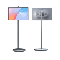 OEM Mevcut 27 İnç Mobil Akıllı Dokunmatik Ekran Monitör Android15 IPS Panel Tekerlekli Dahili 13MP Kamera Stereo Hoparlörler
