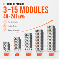 Système de stockage d'énergie commercial 30 kW avec batterie LiFePO4 haute tension 60 kWh, 100 kWh, 150 kWh, 8000 cycles de refroidissement actif pour la sauvegarde d'énergie industrielle et commerciale