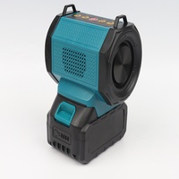 Altavoz Bluetooth Inalámbrico Universal de 18-20V para Baterías Makita, DeWalt y Milwaukee, Portátil para Obras de Construcción