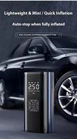 Pompa Ban Portabel Tanpa Kabel 150 PSI dengan Layar Digital & Lampu LED, Pompa Udara Mobil 12V Kompresor Mobil Baterai 4500mAh