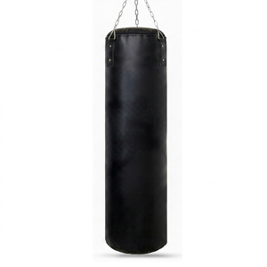 Sac de frappe personnalisé pour club de boxe, sac de frappe lourd en cuir synthétique OEM de 4 pieds, sac de frappe durable pour l'entraînement - Product Image 1