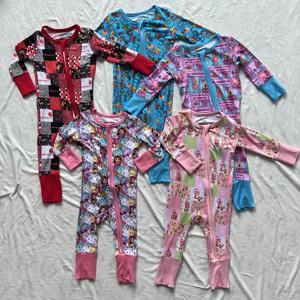 Быстрая доставка: Набор-сюрприз из бамбуковых пижам RTS (случайные модели), комбинезоны, детские бамбуковые комбинезоны на молнии, коробка-сюрприз - Product Image 1