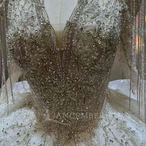 Vestido de Novia con Hermosos Adornos, Estilo Princesa, Talla Grande, Vestido De Noiva Lsjj68 - Product Image 5