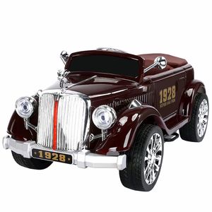 Mobil Listrik Anak Model Vintage Berbahan Plastik PP, Mainan Tunggang <span class=keywords><strong>2</strong></span> Kursi untuk Orang Tua dan Anak, Dilengkapi Remote Control, Kendaraan Roda Empat Klasik untuk Keluarga - Product Image 5