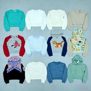Pulls en coton décontractés d'hiver pour enfants avec capuche et motifs floraux rayés et de dessins animés pour les enfants de 3 à 12 ans - Product Image 3