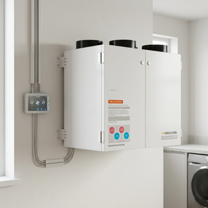 Système HVAC certifié CE 500m3/h, unité de récupération d'énergie verticale à économie d'énergie et récupération de chaleur, qualité supérieure, air-air ERV/HRV, à vendre, commande WIFI. - Product Image 1