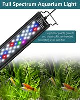 Seaoura SR-616 Lampu LED Akuarium yang Dapat Diprogram dengan Timer 3 Mode Pengaturan Waktu Otomatis Nyala Mati Lampu Tangki Ikan LED Putih Biru Merah