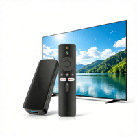 Vente en gros d'usine TVR3+ Android 14 TV Stick 4K 2G RAM 16G ROM Double WiFi BT avec télécommande vocale TVR3 Plus