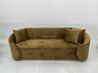 Ensemble de canapés d'angle en velours de style minimaliste européen pour salon et mobilier de maison