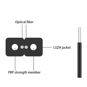 SC/LC/ST/ST LSZH 10 m FTTH-Fiber-Patch-Cord 1-Core Indoor Einzelmodus 9/125 FTTH-Drop-Cable