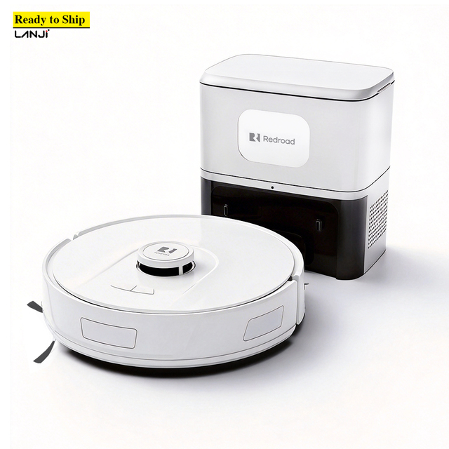 Redroad R11 Smart Robotic Vacuum Cleaner Auto-Empty Base LDS Lidar Navigation Super Suction Power App Automatic Cleaning Dry