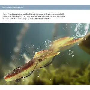 Señuelo de Pesca de Silicona con Forma de Camarón para Pesca de Fondo de Carpa, 94 mm, Diseño de Gusano, 10 Piezas/Bolsa - Product Image 3