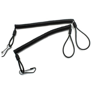 DF TQ014 Correa elástica en espiral con gancho para la cintura, antipérdida, extensible, con eslabones personalizables - Product Image 5