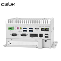 Mini PC CWWK U6 sin ventilador J6412, 2 puertos Gigabit LAN (i210AT+8111H), 2 puertos RS232 COM, 1 puerto PCIE GPIO, 6 puertos USB, montaje en carril DIN, 9-36V, ordenador industrial.