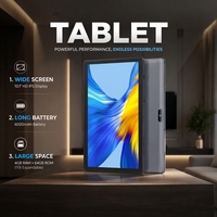 Tablette Pritom Android Quad Core 4 Go de RAM 64 Go de ROM Écran IPS Android 13 OS avec application d'apprentissage pour enfants avec housse de tablette