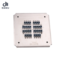 MU UPC 36 Positions Gabarit de polissage de fibres optiques à pression sur quatre coins en acier inoxydable S136 pour connecteurs