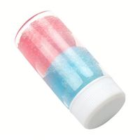 Nettoyant multifonctionnel pour pinces à cils 30 ml avec éponge intégrée, solution de nettoyage pour outils à cils, pour l'élimination des résidus de colle