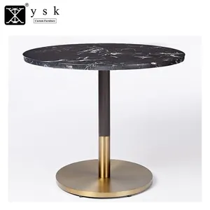 Prime Furniture Modern Restaurant Tables Dining Round Table Marble Stone Table DT-1008