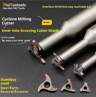 Cortador giratorio serie 3MB08GR/1MB08GR, diámetro de corte 15.7mm, vástago de 08mm, para torneado de roscas CNC y mecanizado de tornillos sin fin