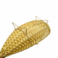Panier en PP tissé écologique, motif bambou, qualité alimentaire, durable, facile à nettoyer, style japonais, pour servir fruits et légumes à la maison