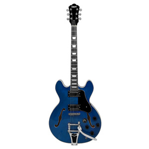 جيتار كهربائي جاز بفتحة F مجوفة بالجملة، 22 فرتاً، من خشب الحور، للمبتدئين والمحترفين، جيتار روك للعروض، سلبي مغلق - Product Image 6