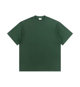 Custom 300G Heavyweight 100% Cotton T Shirt OEM ODM Oversized Unisex Crew Neck Blank Short Sleeve <b>Tee</b> with Logo - Product Image 3