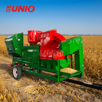 Promotion Spéciale Ferme : Batteuse à Soja Grande Capacité de Haute Qualité, Propulsée par Moteur Diesel/Pneus de Tracteur, Multifonctionnelle 1200-2000KG/H