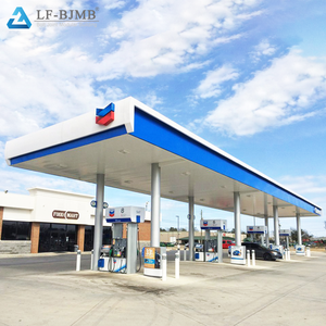 Canopée de base de roche, structure en acier préfabriquée, bagage <span class=keywords><strong>à</strong></span> coquille, pour station <span class=keywords><strong>essence</strong></span> - Product Image 6