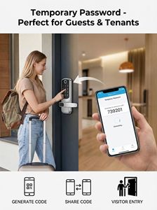 Serrure intelligente <span class=keywords><strong>Aqara</strong></span> avec reconnaissance d'empreintes digitales et de veines palmaires pour poignée de porte intérieure, norme américaine, compatible Alexa - Product Image 2