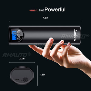 Compresor de Aire Portátil Inalámbrico USB Audew de 12V y 150PSI con Pantalla LCD, Bomba Inflable Manual para Autos, Bicicletas, Neumáticos, Balones y Anillos de Natación - Product Image 3