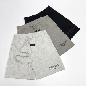 <span class=keywords><strong>ESSS</strong></span> Pantalones Cortos Acolchados de Punto de Cintura Alta con Doble Costura, Estilo Urbano, Diseño con Cordón y Patrón de Letras, 100% Algodón - Product Image 2