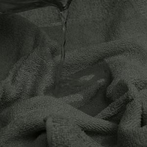 Ensemble ALSAP de 2 serviettes de bain noires (130x70cm) en coton égyptien biologique 700 GSM, serviettes de bain unies super absorbantes et à séchage rapide - Product Image 4