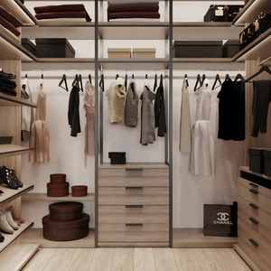 Nuevo Armario Abierto Ligero con Barra Independiente para Colgar Pantalones, Ideal para Casas de Alquiler y Áreas de Vestir Temporales - Product Image 5