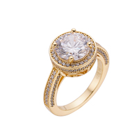 Vente en gros Argent 925 Moissanite Bague de Fiançailles Glacé Tour Coupe Halo Bijoux de Mariage pour Femmes Prix Usine
