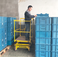 Nouvelle plateforme élévatrice à ciseaux électrique HuaFeng en acier au carbone robuste, option perceuse sans fil, capacité de charge 150 kg, protection IP54, 1300 mm