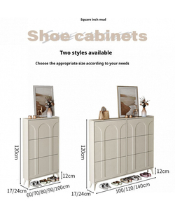 Scarpiera Ultra-sottile in stile cremoso moderno cremoso cremagliera facile da montare per l'<span class=keywords><strong>ingresso</strong></span> di piccoli appartamenti <span class=keywords><strong>corridoio</strong></span> mobili per la casa - Product Image 6