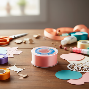 Nastro in Raso Ilan 5.0cm 25Y Colore Salmone per Artigianato - Product Image 2