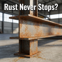 Peinture protectrice à base d'eau pour acier acrylique résistant aux intempéries, revêtement antirouille pour structure métallique de bâtiment, poutre en H