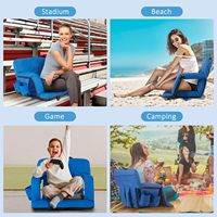 Siège de stade pliant Offre Spéciale étanche Deluxe inclinable large adultes Camping soutien du dos chaise de gradin pour patio de gradin
